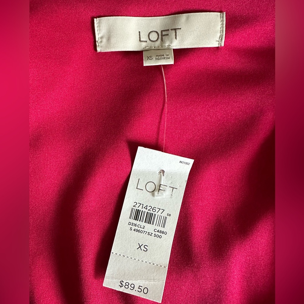 NWT Loft Floral Wrap Dress - Picture 4 of 4